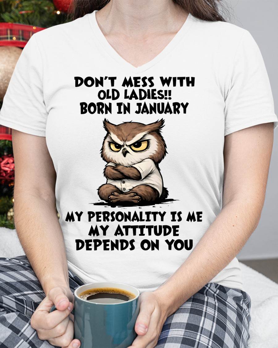 JANUARY SHIRT, MY ATTITUDE DEPENDS ON YOU - FMA SNOW01 (SKU2604-58-01)
