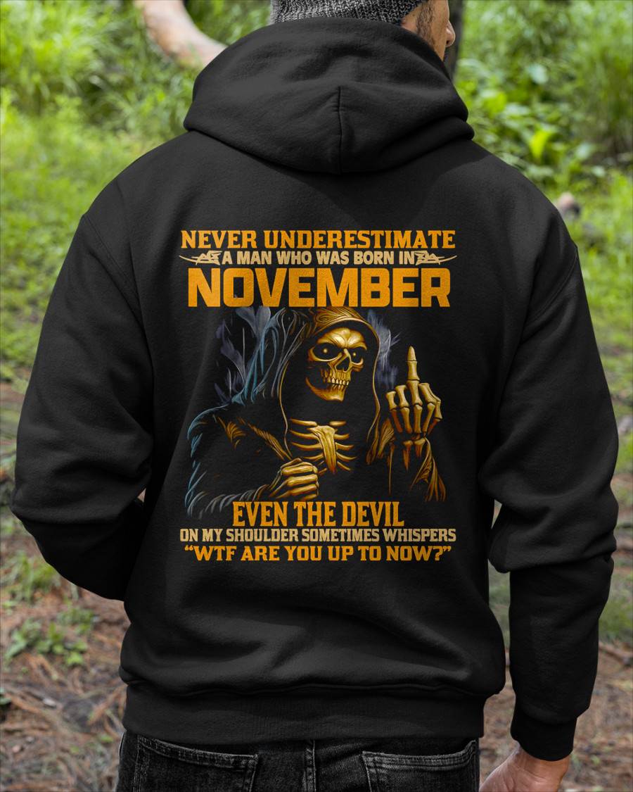 NOVEMBER, EVEN THE DEVIL ON MY SHOULDER SOMETIMES WHISPERS -MALE SNOW11 (SKU12-276-11)