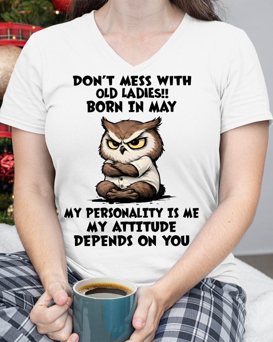 MAY SHIRT, MY ATTITUDE DEPENDS ON YOU - FMA SNOW05 (SKU2604-58-05)