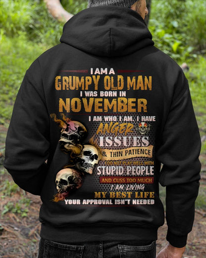 NOVEMBER, I AM A GRUMPY OLD MAN-SNOW MALE11 (SKU08-67-11)