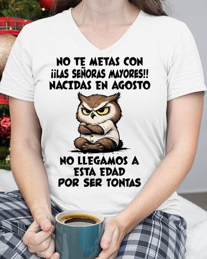 AGOSTO SHIRT, NO TE METAS CON MUJERES MAYORES - FMA SNOW08 (SKU2604-163-08)