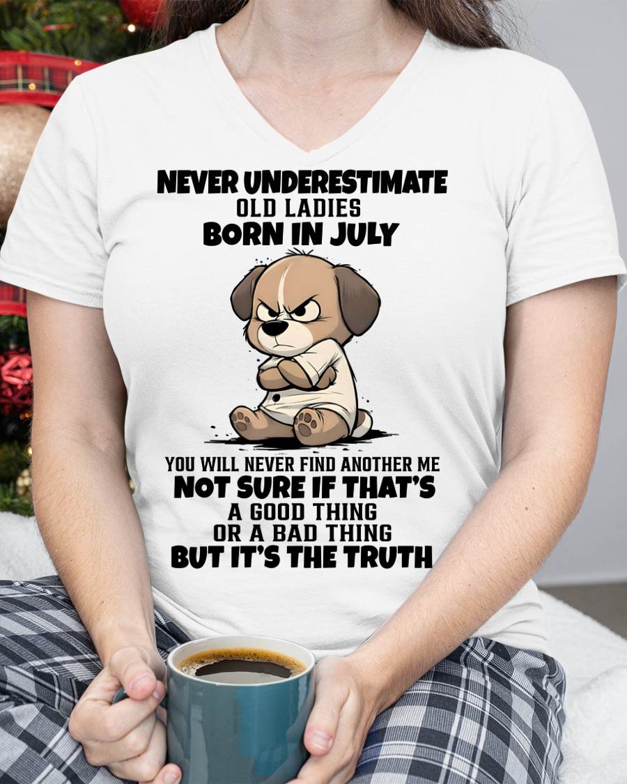 JULY SHIRT, NEVER UNDERESTIMATE OLD LADIES - SNOW07 (SKU2603-205-07)