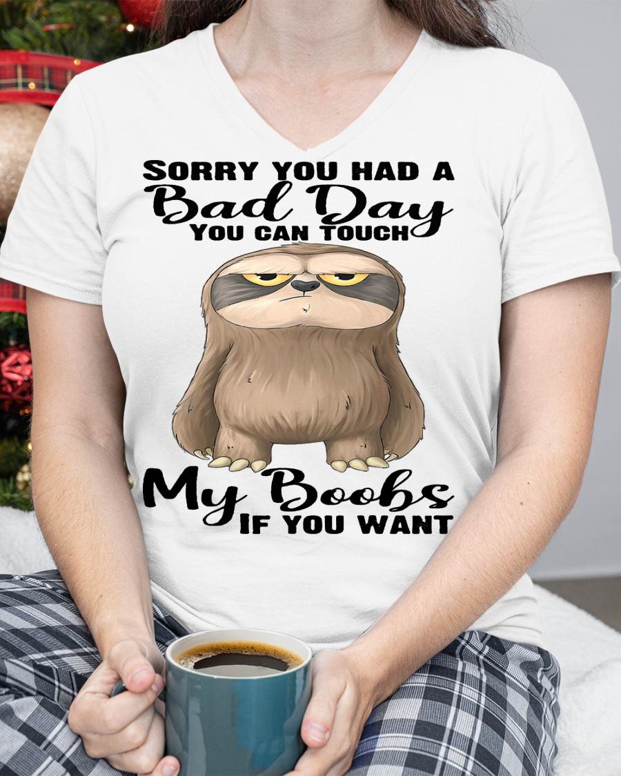 Cute Sloth Sorry You Had A Bad Day T-Shirt