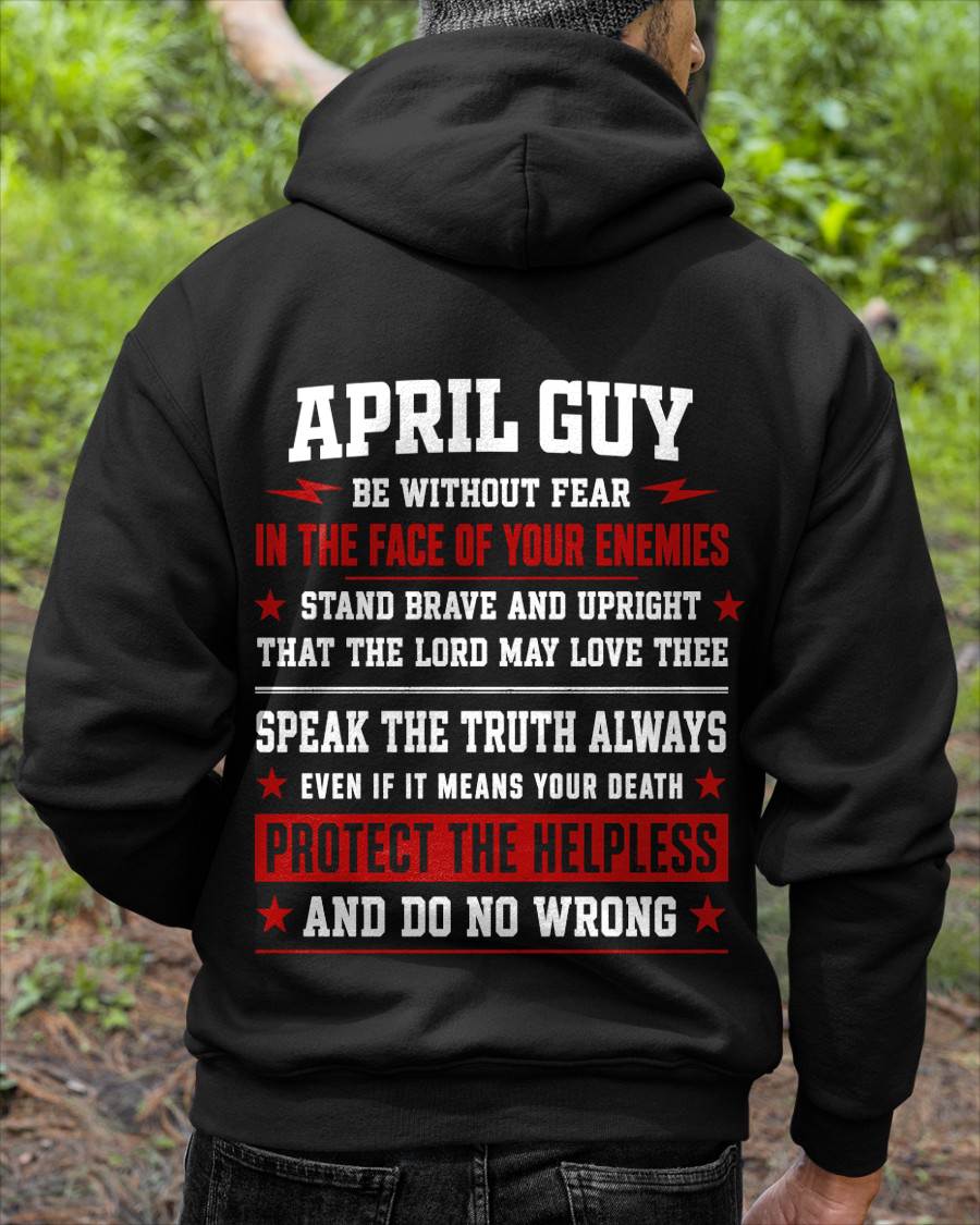 APRIL SHIRT, STAND BRAVE AND UPRIGHT - SNOW MALE04 (SKU2608-44-04)