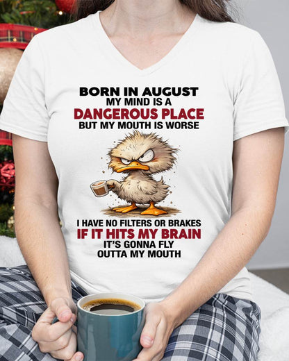 AUGUST SHIRT, MY MIND IS A DANGEROUS PLACE - SNOW08 (SKU2605-122-08)