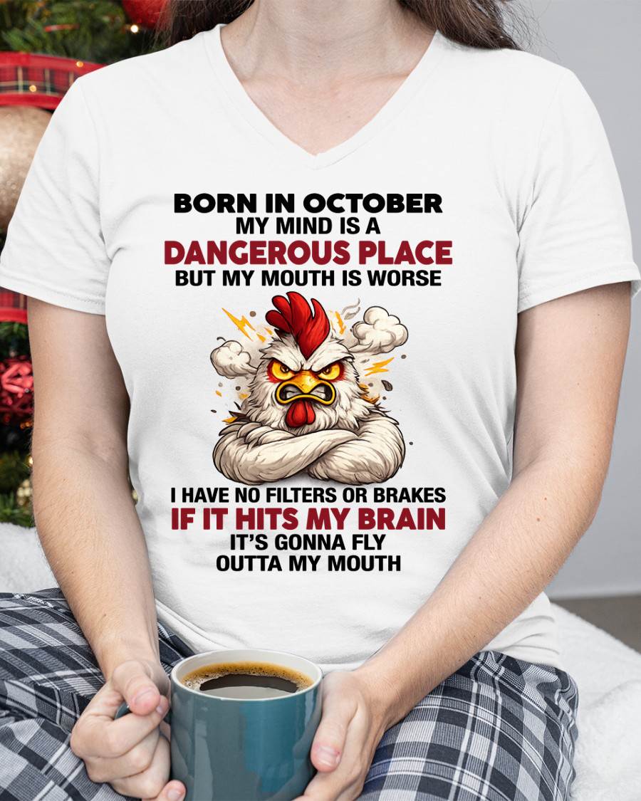 OCTOBER SHIRT, MY MIND IS A DANGEROUS PLACE - SNOW10 (SKU2605-114-10)
