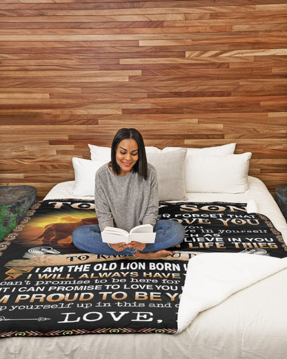 Special Gift For Your Son Blanket - From Mom (SKUB09-140-11)