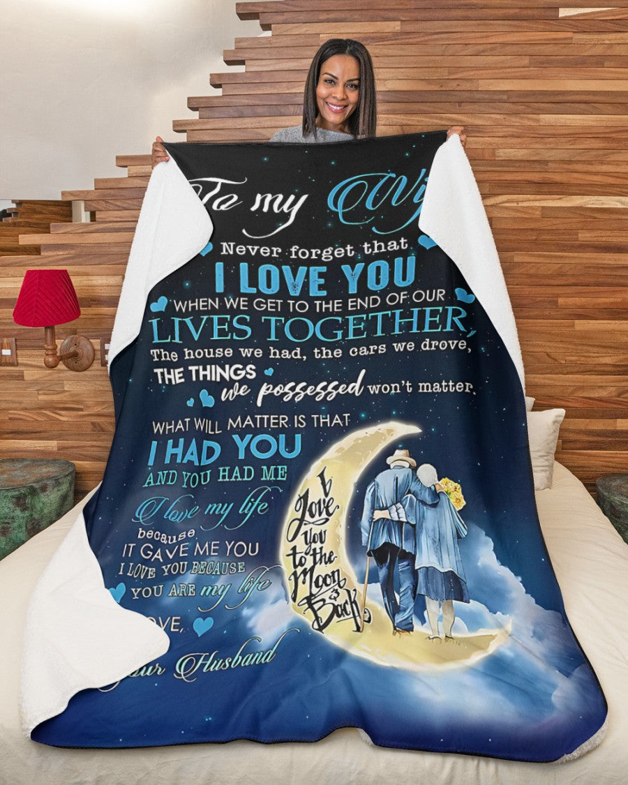 Special Gift For Your Wife Blanket - From Husband (SKU-CHAU-B10)