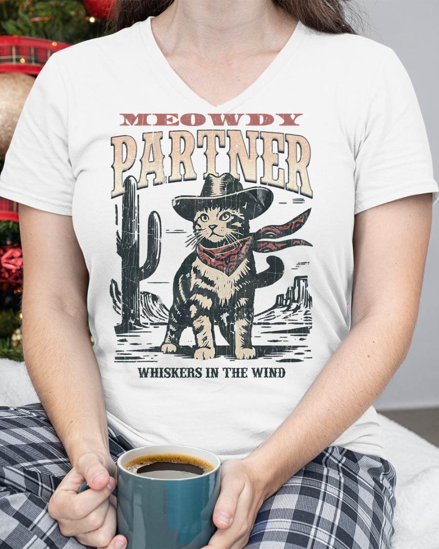 Meowdy Partner Cowboy Cat Vintage T-Shirt