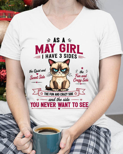 MAY SHIRT, I HAVE 3 SIDES - SNOW05 (SKU2605-101-05)