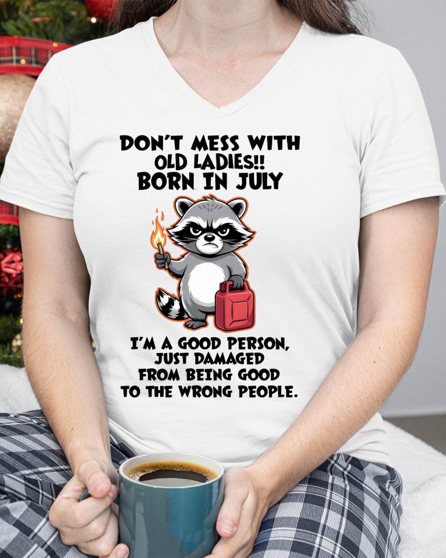 JULY SHIRT, DAMAGED FROM BEING GOOD TO THE WRONG PEOPLE - SNOW07 (SKU2604-282-07)