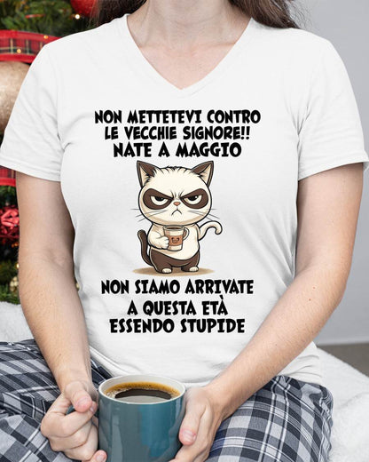 MAGGIO SHIRT NON METTETEVI CONTRO LE VECCHIE SIGNORE!! - SNOW05 (SKU2605-253-05)