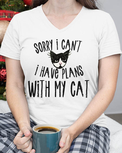 Sorry I can't I have plans with my Cat T-Shirt
