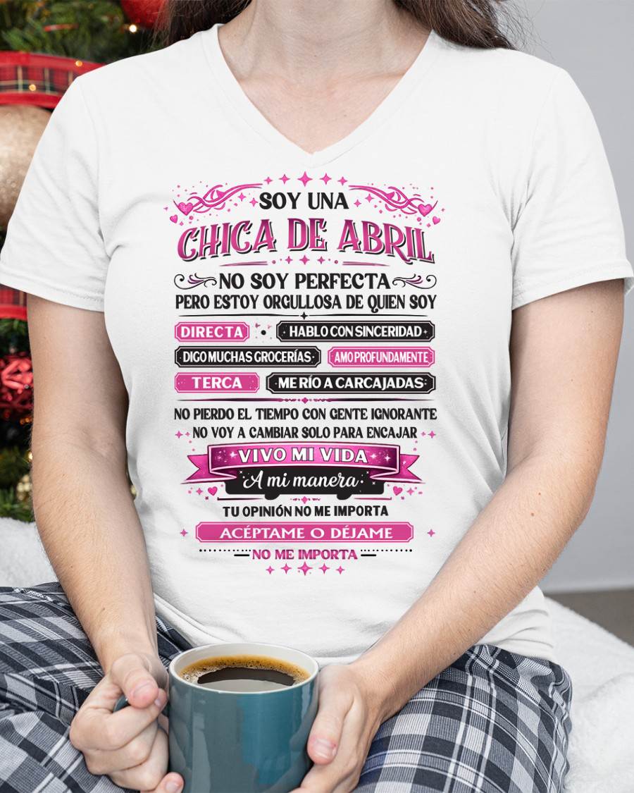 APRIL SHIRT, NO SOY PERFECTA - SNOW04 (SKU2603-362-04)