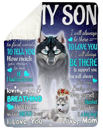 Gift for Son Blanket from Mom - Blanket (SKUB11-102)