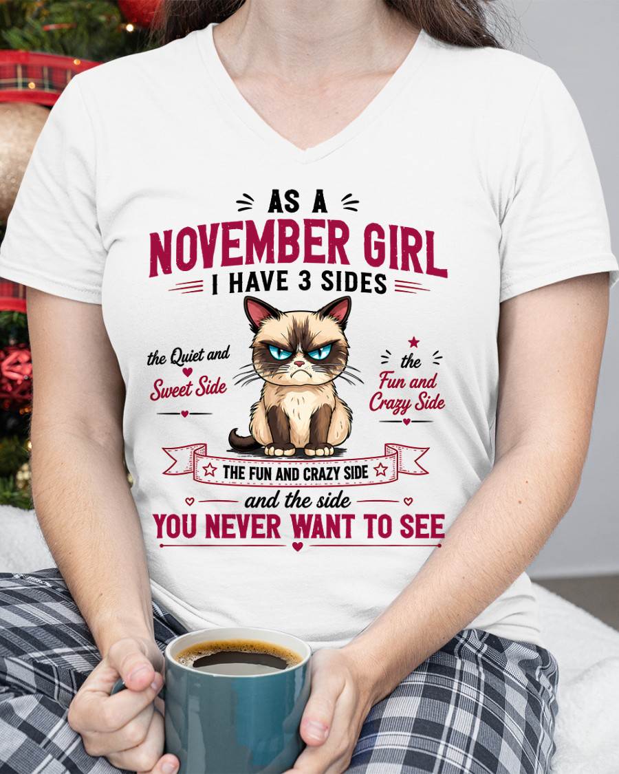 NOVEMBER SHIRT, I HAVE 3 SIDES - SNOW11 (SKU2605-101-11)