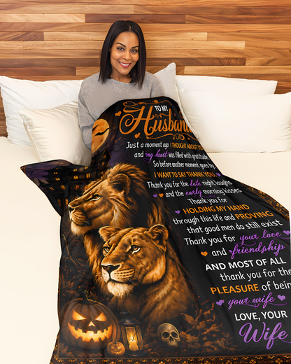 Special Gift For Your Husband Blanket - From Wife (SKU2608-492)