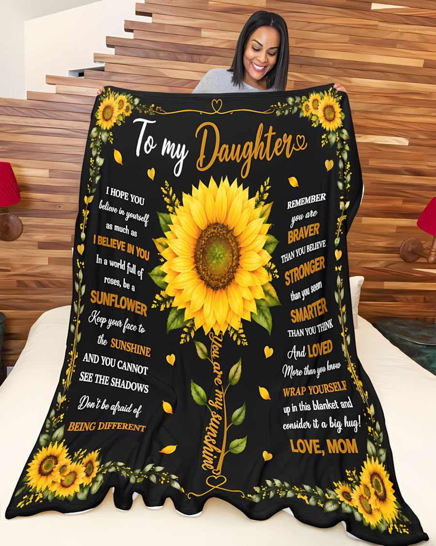 Special Gift For Your Daughter Blanket - From Mom (SKU2608-256)