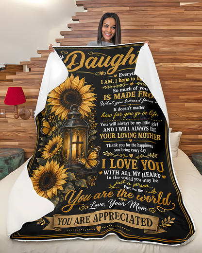 Special Gift For Your Daughter Blanket - From Mom (SKU2608-211)
