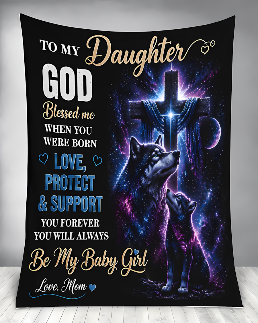 Special Gift For Your Daughter Blanket - From Mom (SKU2608-370)