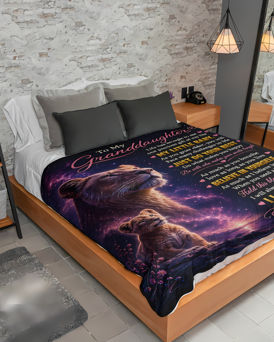 Special Gift For Your Granddaughter Blanket - From Mom (SKU2608-224)