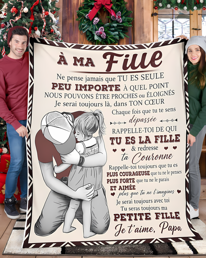 Couverture Cadeau Spécial Pour Votre Fille - De la part de Papa (SKU2606-190)