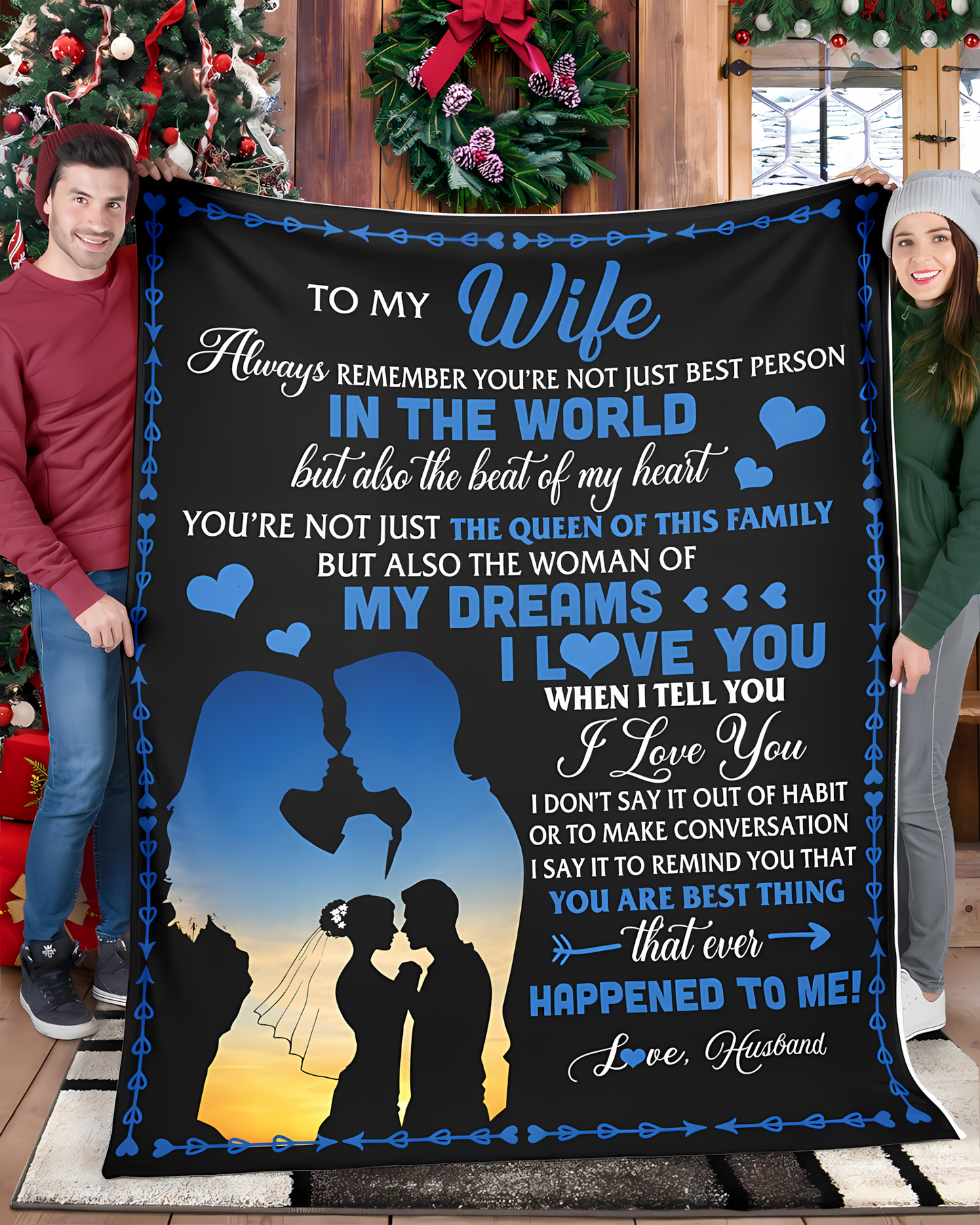 Special Gift For Your Wife Blanket - From Husband (SKU2606-276)