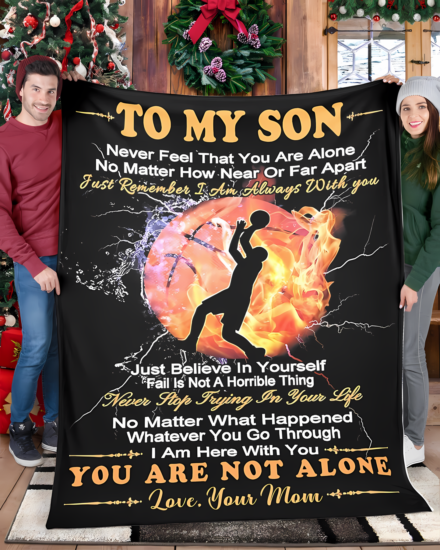 Special Gift For Your Son Blanket - From Mom (SKU2604-225)