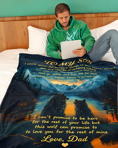 Special Gift For YourSon Blanket - From Dad (SKU2606-54)