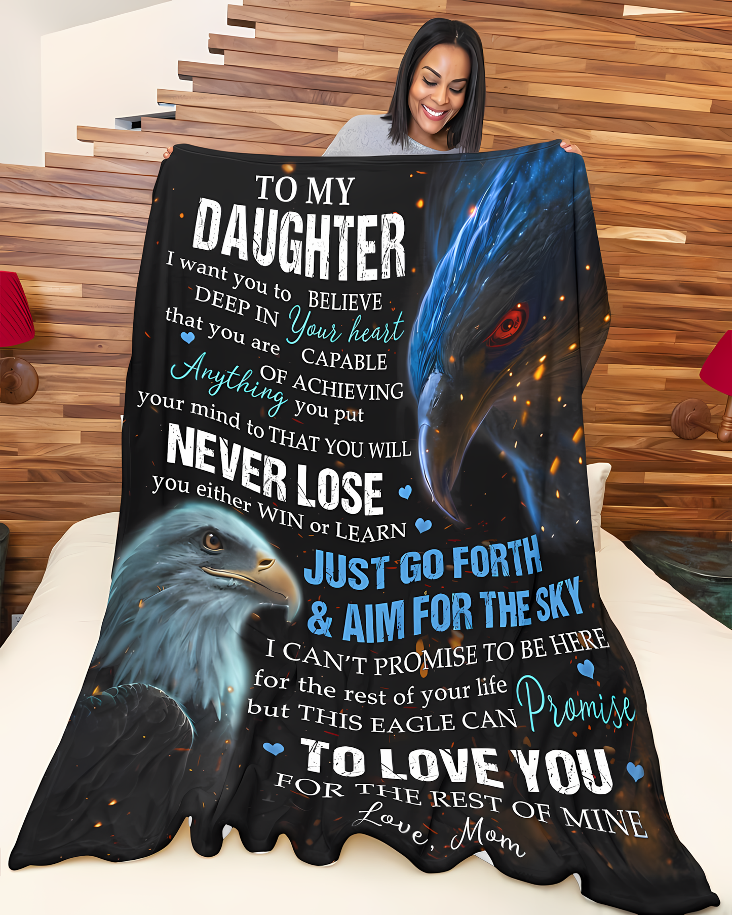 Special Gift For Your Daughter Blanket - From Mom (SKU2606-10)