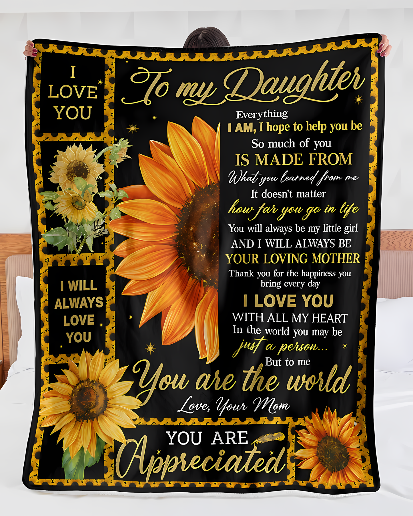 Special Gift For Your Daughter Blanket - From Mom (SKU2606-266)