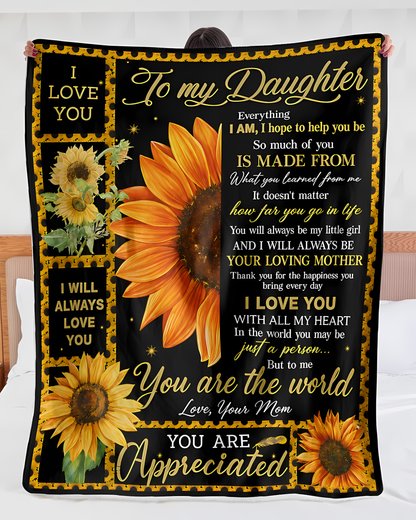 Special Gift For Your Daughter Blanket - From Mom (SKU2606-266)