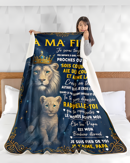 Couverture Cadeau Spécial Pour Votre Fille - De la part de Papa (SKU2606-189)