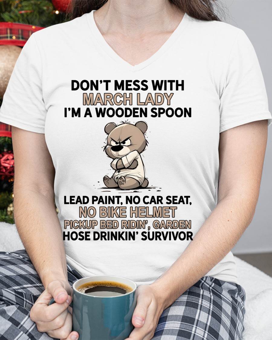 MARCH SHIRT, I'M A WOODEN SPOON, LEAD PAINT - SNOW03 (SKU2604-253-03)