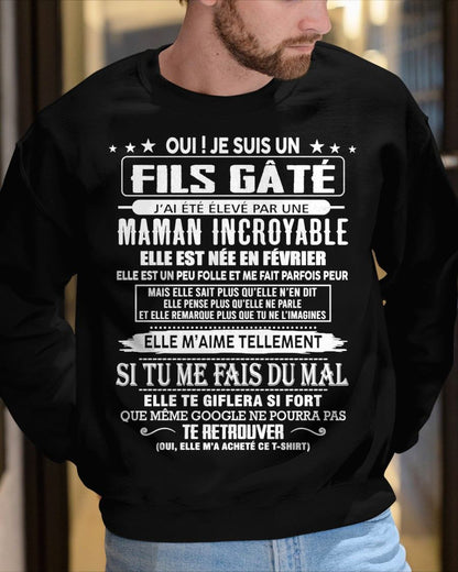 FÉVRIER - FILS GÂTÉ – CADEAU DE MAMAN - SNOW02 (SKU26T-0172-02)