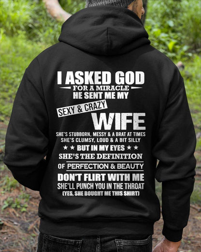 SHE’S THE DEFINITION OF PERFECTION & BEAUTY - GIFT SHIRT FROM WIFE - SNOW00 (SKU2606-339-00)