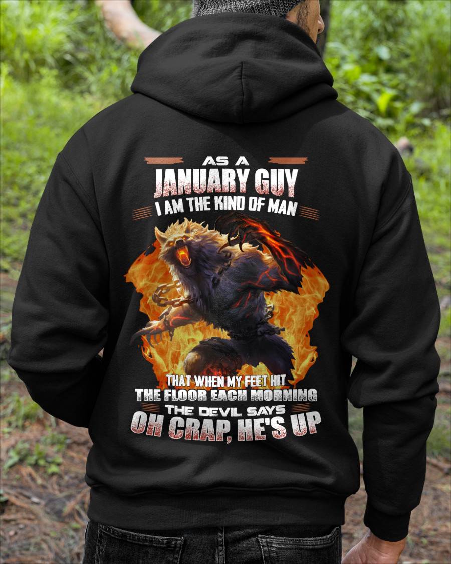 JANUARY, MY FEET HIT THE FLOOR EACH MORNING-SNOW MALE01 (SKU26T-01-13-01)