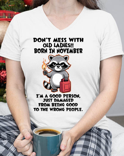NOVEMBER SHIRT, DAMAGED FROM BEING GOOD TO THE WRONG PEOPLE - SNOW11 (SKU2604-282-11)