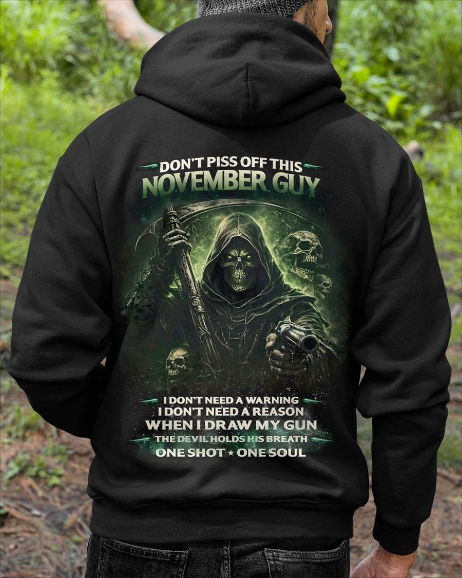 NOVEMBER, I DON'T NEED A WARNING I DON'T NEED A REASON - SNOW MALE11 (SKU2602-130-11)