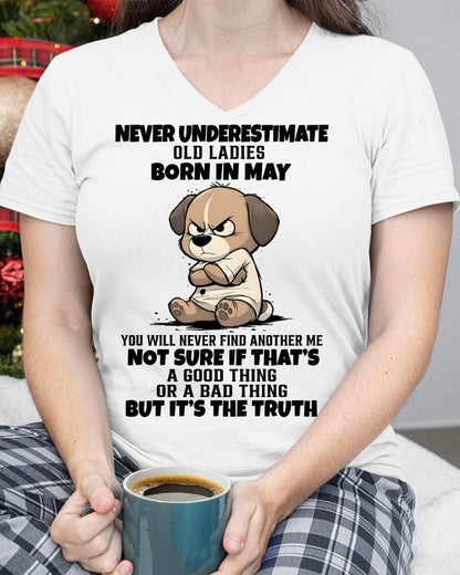 MAY SHIRT, NEVER UNDERESTIMATE OLD LADIES - SNOW05 (SKU2603-205-05)