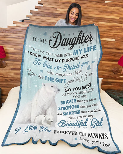 Special Gift For Your Daughter Blanket - From Dad (SKUB11-104)