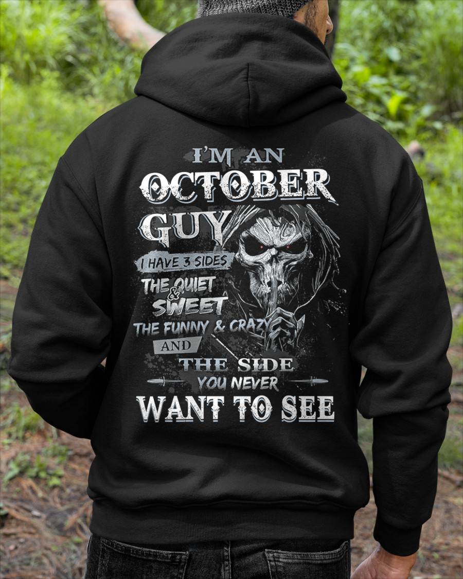 OCTOBER, I HAVE 3 SIDES THE QUIET & SWEET THE FUNNY & CRAZY-SNOW MALE10 (SKU07-60-10)