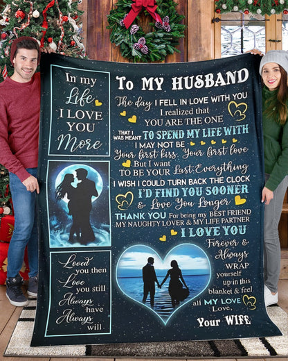 Special Gift For Your Husband Blanket - From Wife (SKU-CHAU-B12) FULL