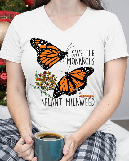 Save The Monarchs Plant Some Milkweed Butterfly Gift T-Shirt T-Shirt