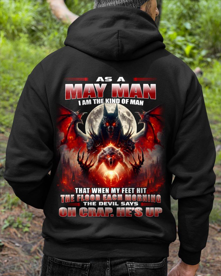 MAY SHIRT, OH CRAP HE'S UP - MAN SNOW05 (SKU2604-94-05)
