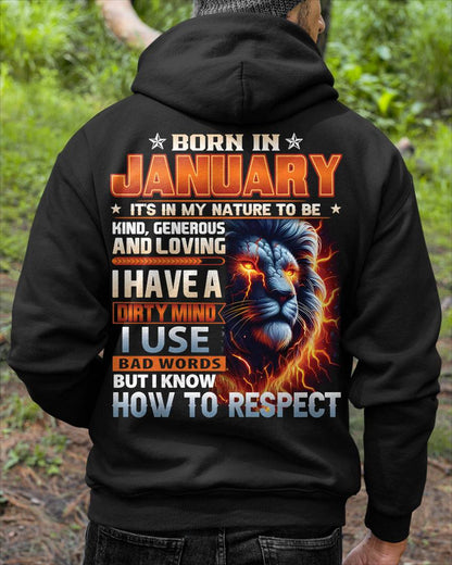 JANUARY, I KNOW HOW TO RESPECT – SNOW MALE01 (SKU08-84-01)