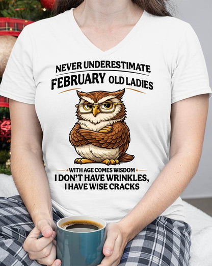 FEBRUARY SHIRT, With age comes wisdom - FMA SNOW02 (SKU2604-101-02)