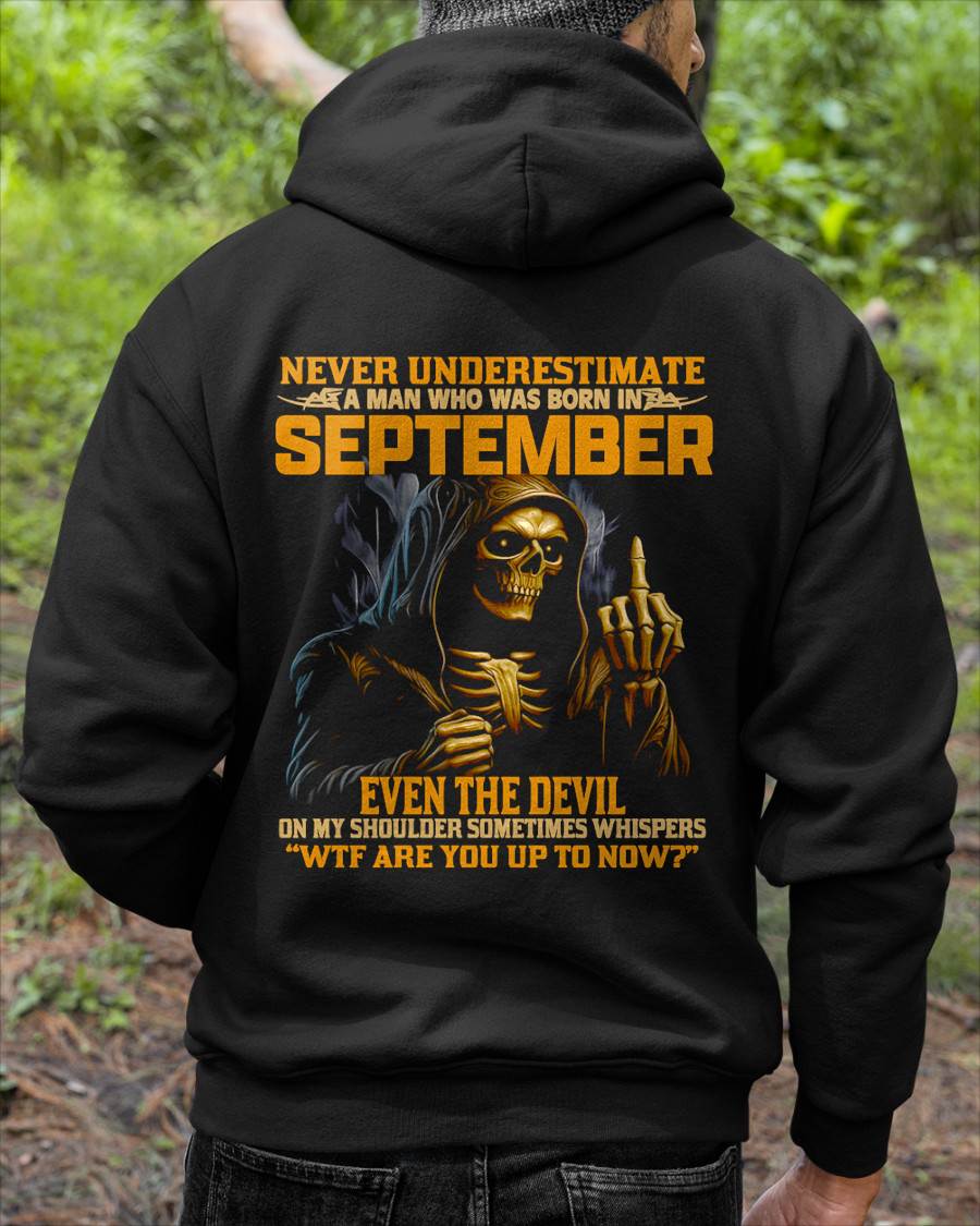 SEPTEMBER, EVEN THE DEVIL ON MY SHOULDER SOMETIMES WHISPERS -MALE SNOW09 (SKU12-276-09)
