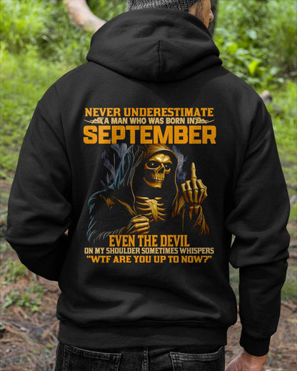 SEPTEMBER, EVEN THE DEVIL ON MY SHOULDER SOMETIMES WHISPERS -MALE SNOW09 (SKU12-276-09)