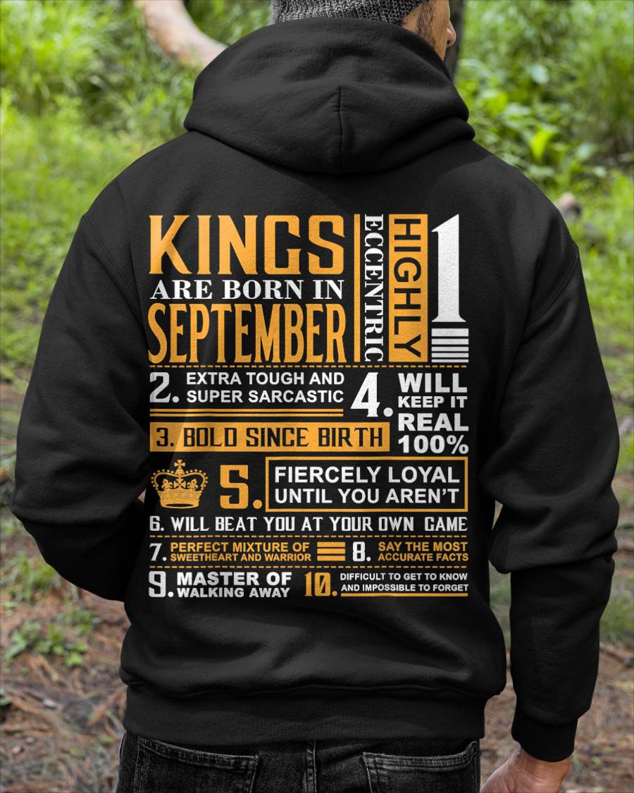 SEPTEMBER, KINGS ARE BORN IN SEPTEMBER – SNOW MALE09 (SKU2602-51-09)